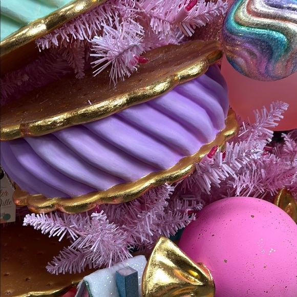 Glitterville Purple and Goldicecream sandwich tabletop/ornament
